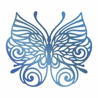 Couture Creations Hotfoil Stamp Baroque Butterfly