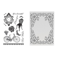 Couture Creations Stamp and Embossing Set Extravagant Days