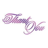 Couture Creations Hotfoil Stamp Sentiment Thank You 
