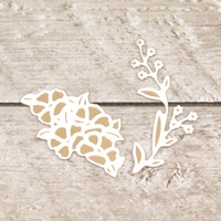 Cut and Foil Die Hotfoil Stamp Lavish Ballroom Botanical Frame