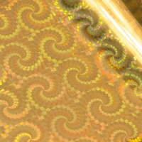 GoPress Gold Foil (Iridescent Spiral Pattern)  120mm x 5m