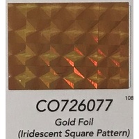 GoPress Gold Foil (Iridescent Square Pattern) 120mm x 5m