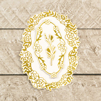 Cut and Foil Die Hotfoil Stamp Decorative Nesting Rose Vine Frames