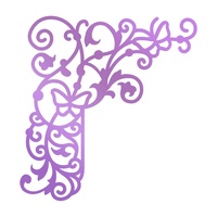 Couture Creations Hotfoil Stamp Butterfly Gardens Butterfly Corner