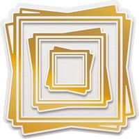 Couture Creations Framework Cut Foil Emboss Dies Nesting Square Set 4pc