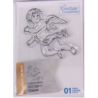 Couture Creations Mini Stamp Naughty Or Nice Cherub