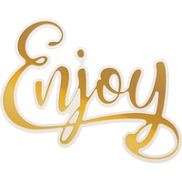 Couture Creations Cut Foil Emboss Dies Delightful Sentiments Enjoy