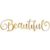 Couture Creations Cut Foil Emboss Dies Delightful Sentiments Beautiful