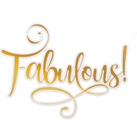 Couture Creations Cut Foil Emboss Dies Delightful Sentiments Fabulous