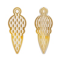 Cut and Hotfoil Stamp Dimensional Decorations Raindrop Bauble