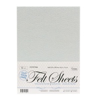 Couture Creations A4 Felt sheets (cut your own) 5pk