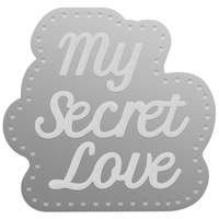 Couture Creations Mini Die My Secret Love Secret Sentiment Set 1pc