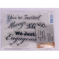 Couture Creations Mini Stamp My Secret Love Invited 6pc