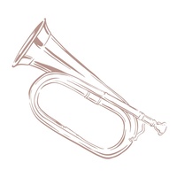 Couture Creations Mini Stamp Lest We Forget Bugle