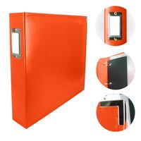 Couture Creations Classic Superior Leather 12x12 Album Burnt Orange