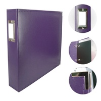 Couture Creations Classic Superior Leather 12x12 Album Grape Soda