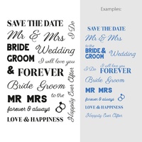 Couture Creations Stamps Sentiment Set Forever And Always 20pc
