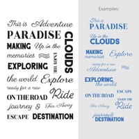 Couture Creations Stamps Sentiment Set Exploration 20pc
