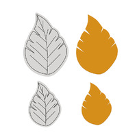 Couture Creations Single Leaf Stamp and Die Set - Earthy Delights Collection