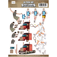 Couture Creations 3D Push Out - A4 Sheet - Street Smarts 03