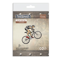 Couture Creations Stamp and Die Set - Street Smarts - Cycling