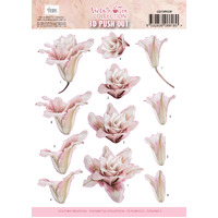 Couture Creations Vintage Tea 3D Push Out - A4 Sheet - Flowers 02