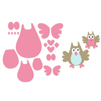 Marianne Design Collectables Family Owl Dies COL1357