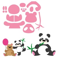 Marianne Design Collectables Elines Panda and Bear Dies COL1409 
