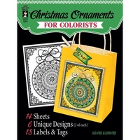 Hot Off The Press Colorist Colouring Book 5x6 Christmas Ornament 