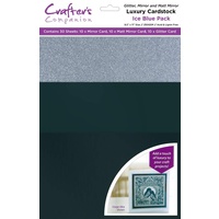 Crafter's Companion Luxury A4 Cardstock Ice Blue Pack 30pk