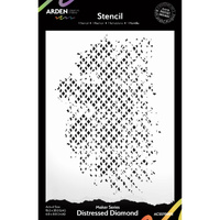Arden Creative 6”x8” Stencil - Vintage Maker - Distressed Diamond