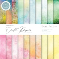 Craft Consortium Double-Sided Paper Pad 6x6 40/Pkg Grunge-Light Tones