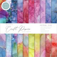 Craft Consortium Double-Sided Paper Pad 6x6 40/Pkg Ink Drops Vivid