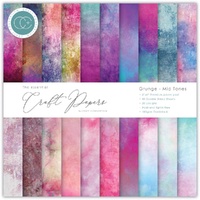 Craft Consortium Double-Sided Paper Pad 6X6 40/Pkg Grunge Mid Tones