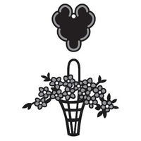 Marianne Design Craftables Dies Flower Basket and Tag CR1209 