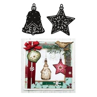 Marianne Design Craftables Dies Tiny Ornaments Stars And Bell CR1382
