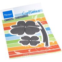 Marianne Design Craftables Silver Selection Lucky Clovers Heart CR1616