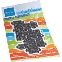 Marianne Design Craftables Silver Selection Art Texture Puzzle CR1624