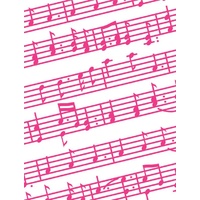 CRAFT CONCEPTS Embossing Folder Music Notes 4.25 x 5.5 