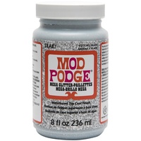 Mod Podge Mega Glitter Silver 236ml