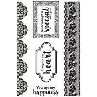 KaiserCraft Clear Stamps Cottage Rose CS254 