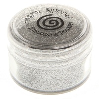 Cosmic Shimmer Brilliant Sparkle Embossing Powder Silver Light