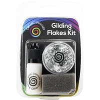 Cosmic Shimmer Gilding Flakes Kit Silver Moon