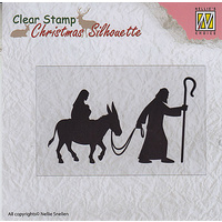 Nellie Snellen Christmas Silhouette Clear Stamps Nativity