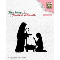 Nellie Snellen Christmas Silhouette Clear Stamps Nativity 2