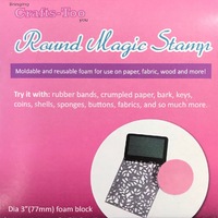 Crafts-Too Magic Stamp Moldable Stamping Foam Round