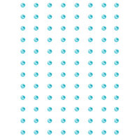 Crafts-Too Embellishment 96 Adhesive 3mm Rhinestones Turquoise