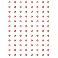 Crafts-Too Embellishment 96 Adhesive 3mm Rhinestones Red