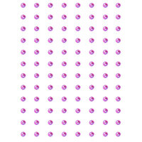 Crafts-Too Embellishment 96 Adhesive 3mm Rhinestones Lilac