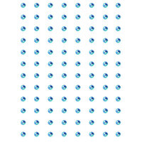 Crafts-Too Embellishment 96 Adhesive 3mm Rhinestones Blue